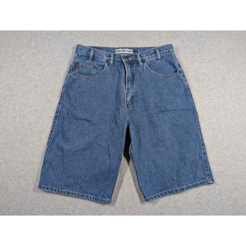 Bugle Boy Jeans Men Shorts 32x10 Baggy Skater Denim 760‎ Cotton Medium Wash